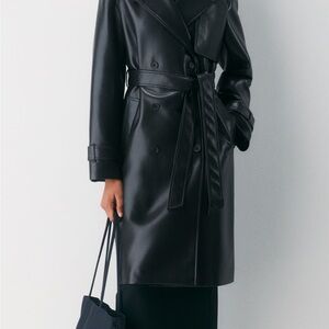 Aritzia Black Trench Coat